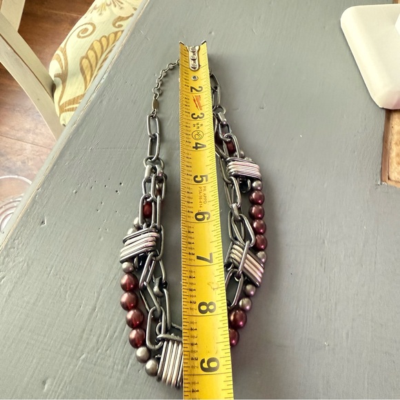 Sabika Beaded Chainlink Chunky Winter 2010 Necklace - Picture 7 of 11